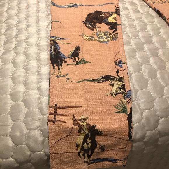 Roughrider by Circle T Western Cowboy Print Jeans – Pink – Size 28 - Picture 6 of 11